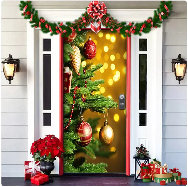 Festive Forest Tapestry Door Decor