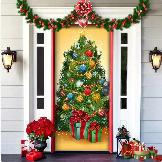 Festive Forest Tapestry Door Decor