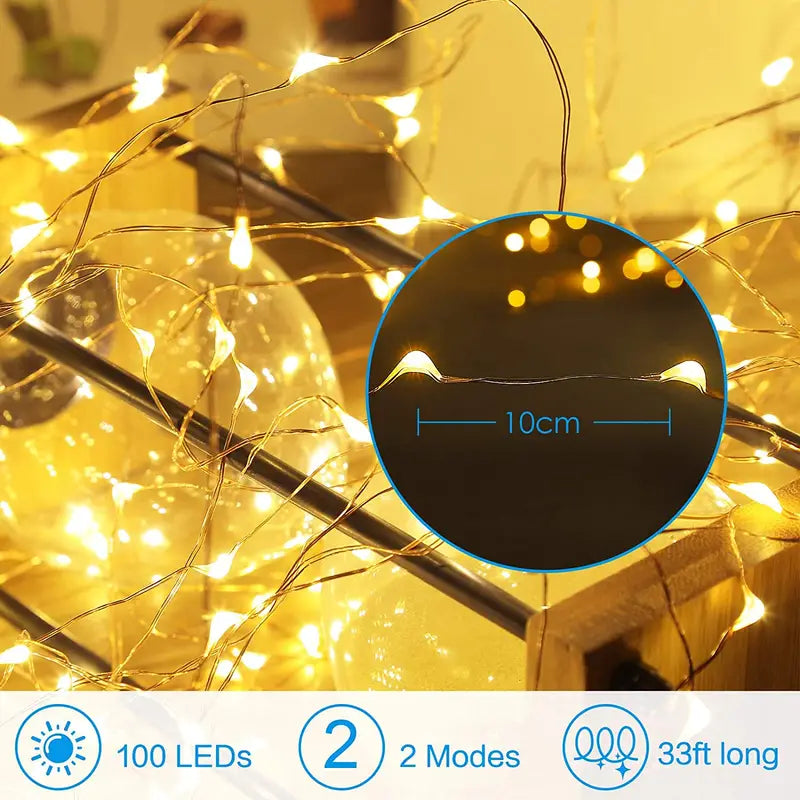 Enchanted LED USB Fairy Lights with Remote