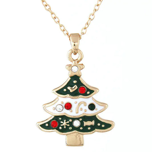 Christmas Tree Necklace Pendant